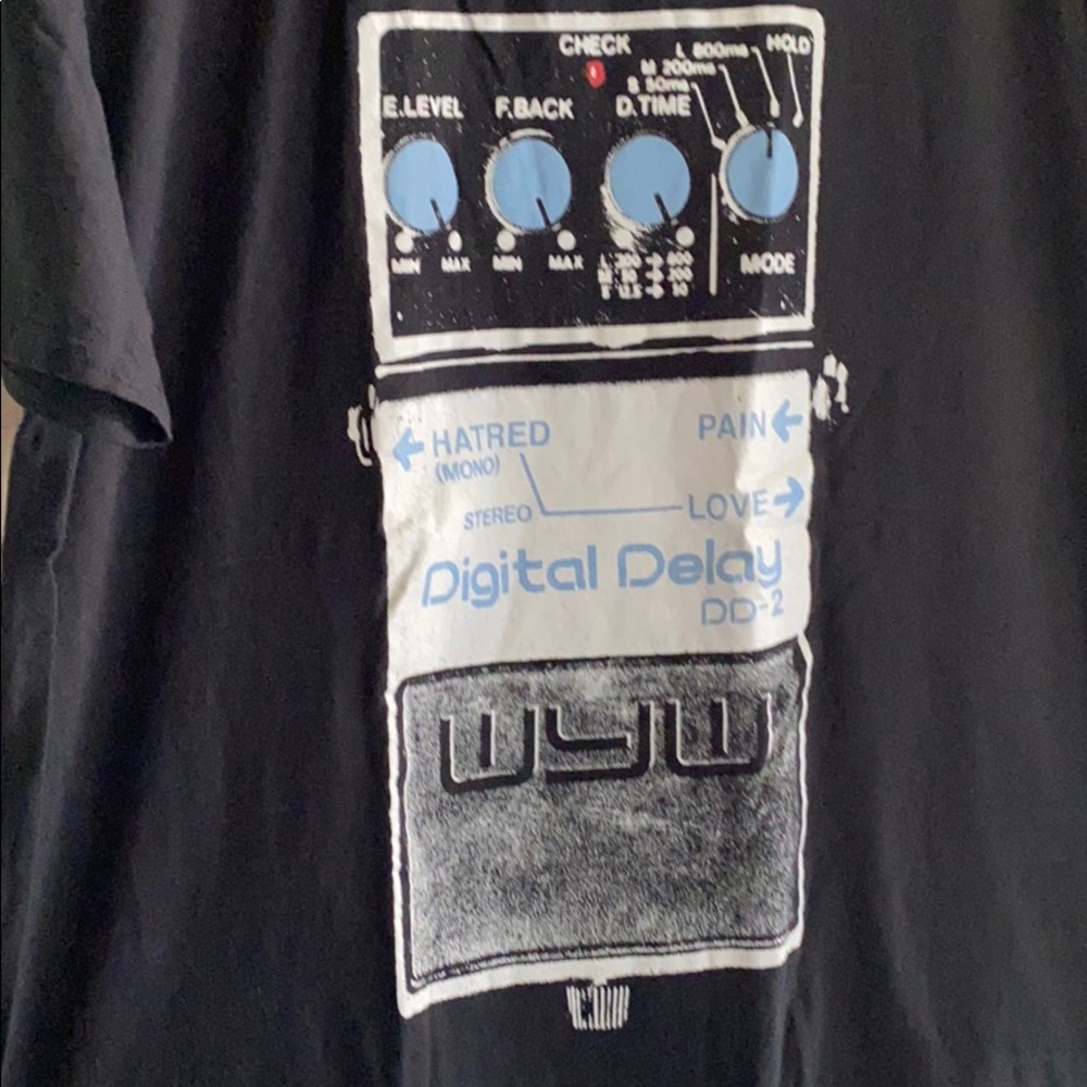 Wear your wounds DD-2 pedal shirt LARGE